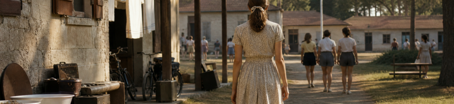 Une jeune femme vue entièrement de dos