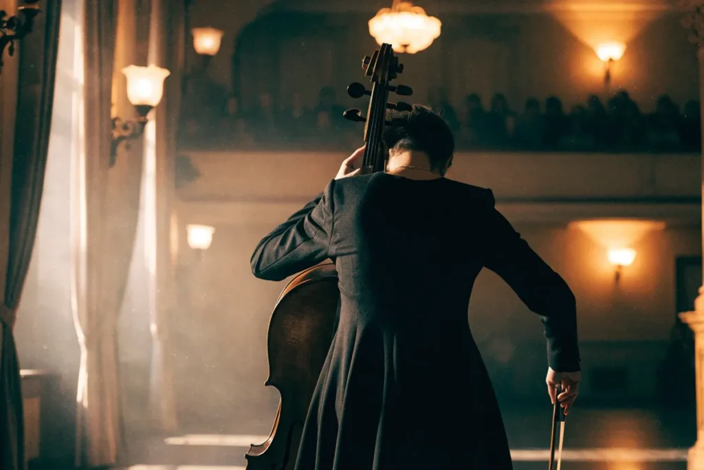 Behemoth évoqué par un violoncelliste en scène