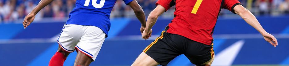 Illustration match France vs Belgique