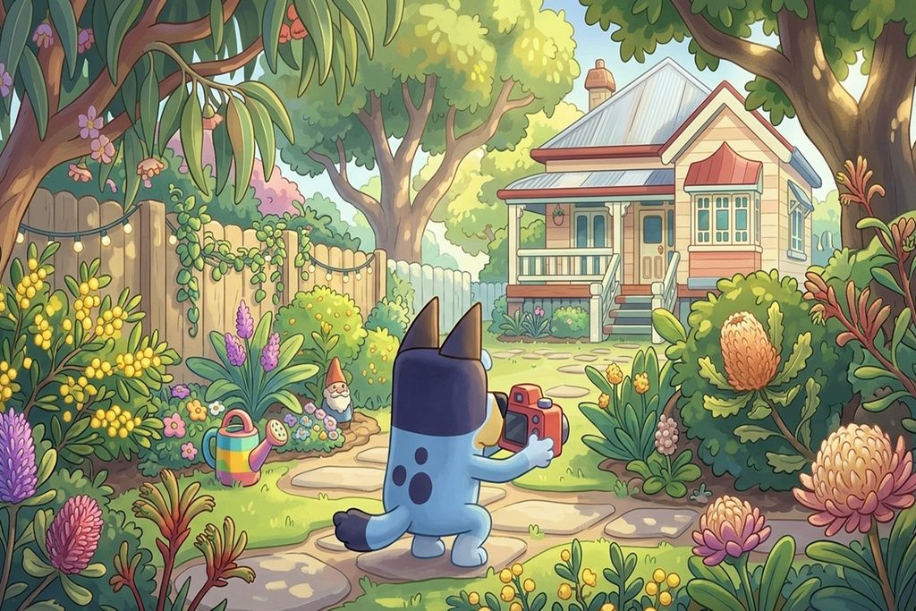 Gameplay d’un jeu similaire à Bluey's Happy Snaps