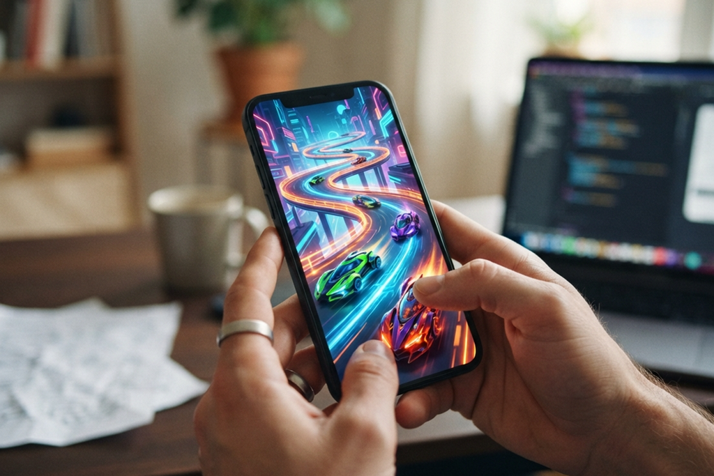 Un jeu mobile de course