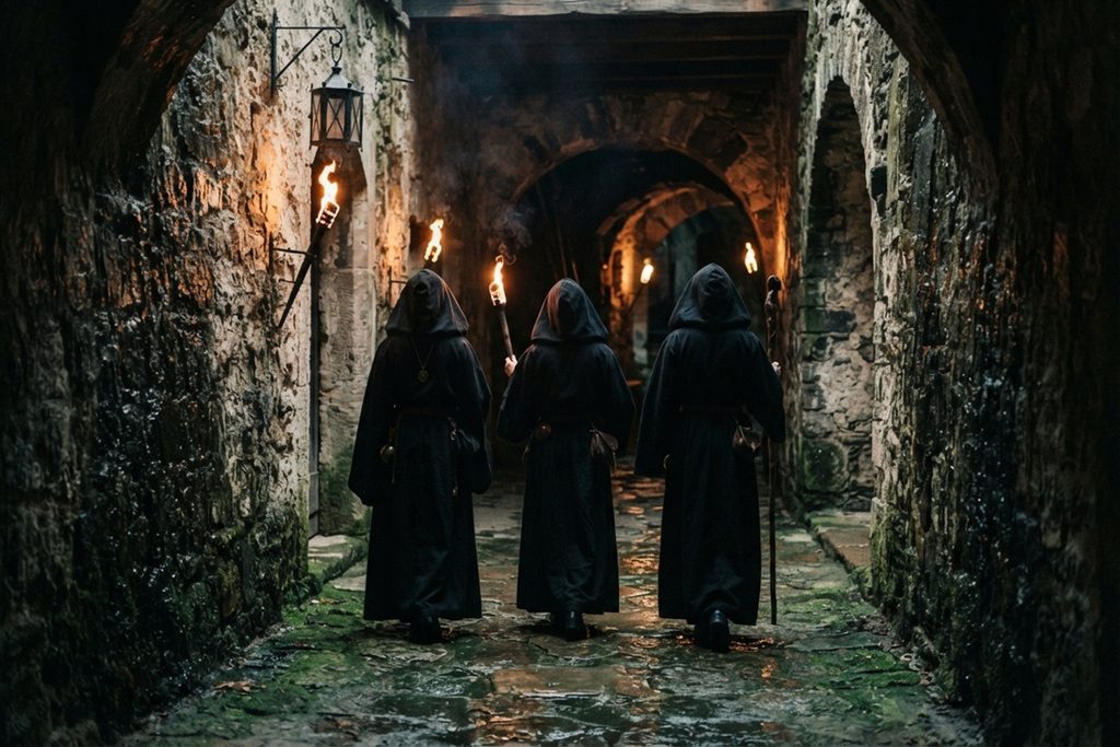Des sorcières vues de dos
