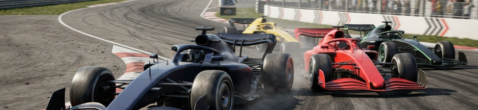 Des voitures pendant une course de F1