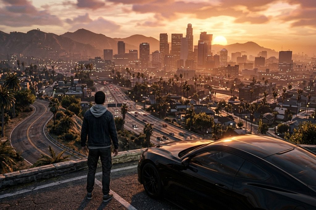 Gameplay d’un jeu similaire à GTA V dans le PS Plus