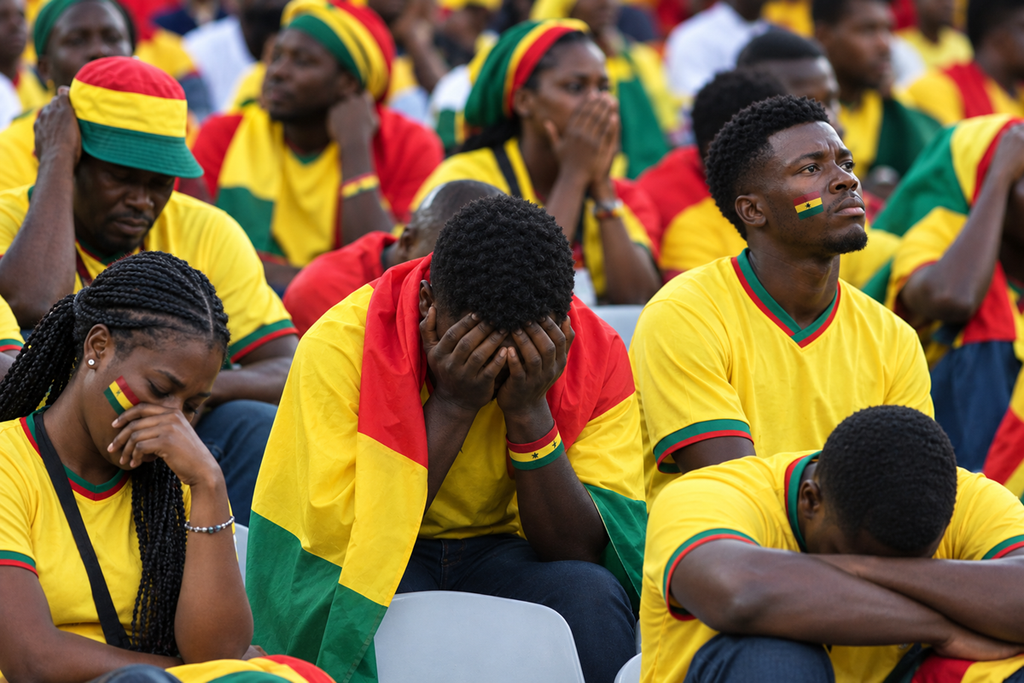 Supporters du Ghana en tribune