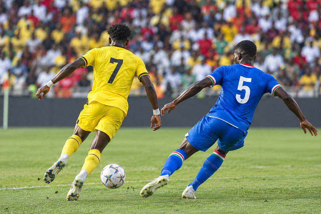 Match de football du Ghana vs Gambie