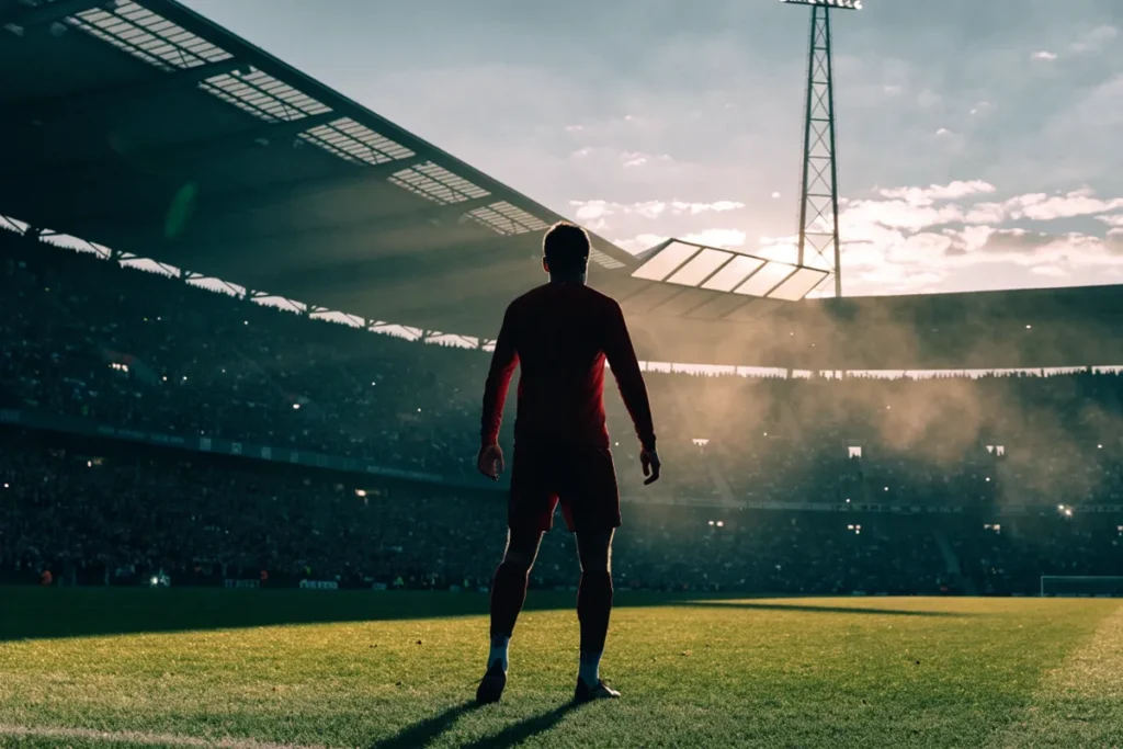 Attaquant sur la pelouse pour illustrer Harry Kane en vue du Ballon d'Or 2026