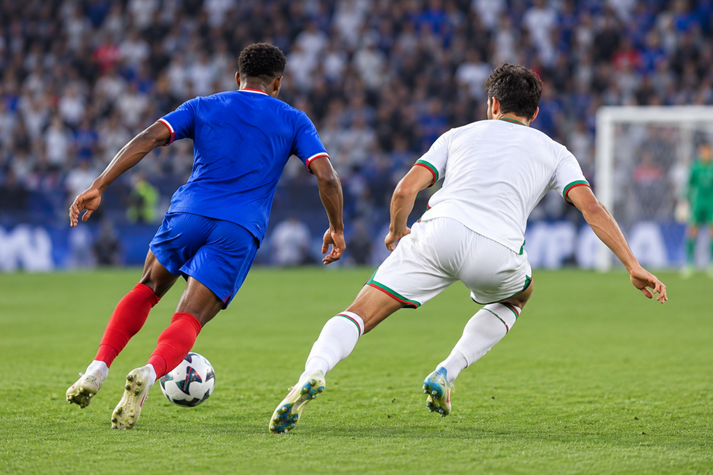 Illustration match entre la France et l’Italie