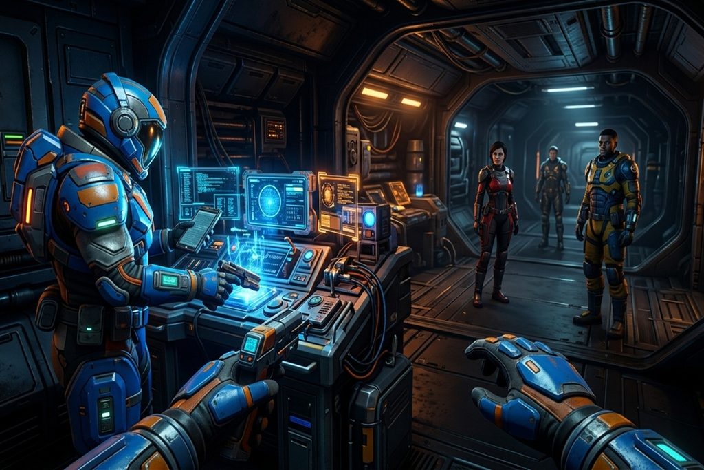 Gameplay d’un jeu d’exploration spatial