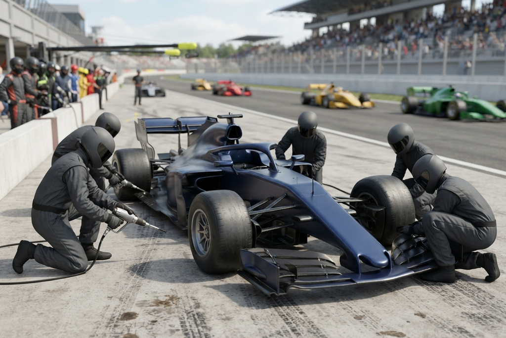 Gameplay d’un jeu de course Formula Ride