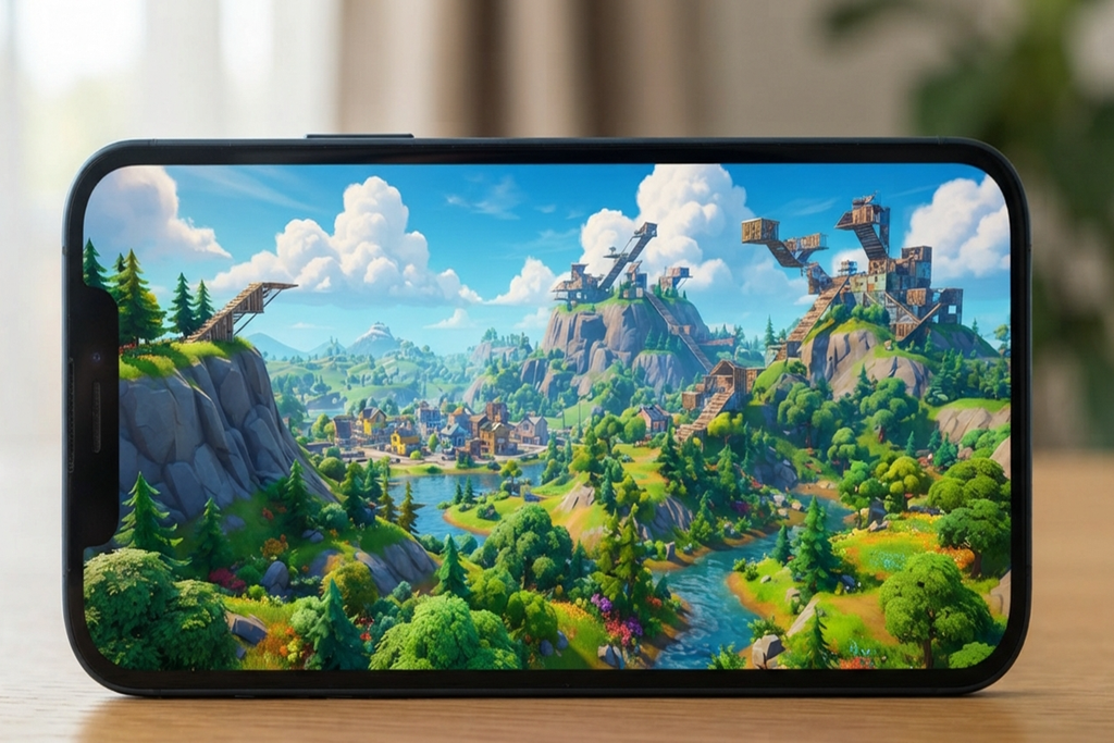 Le jeu Fortnite est accessible sur mobile