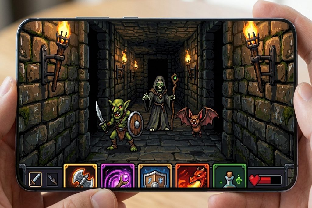 Un jeu roguelite pixel-art comme Vampire Survivors