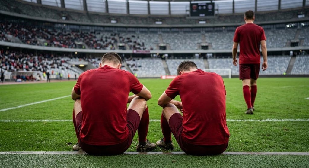  Joueurs de Liverpool après une défaite
