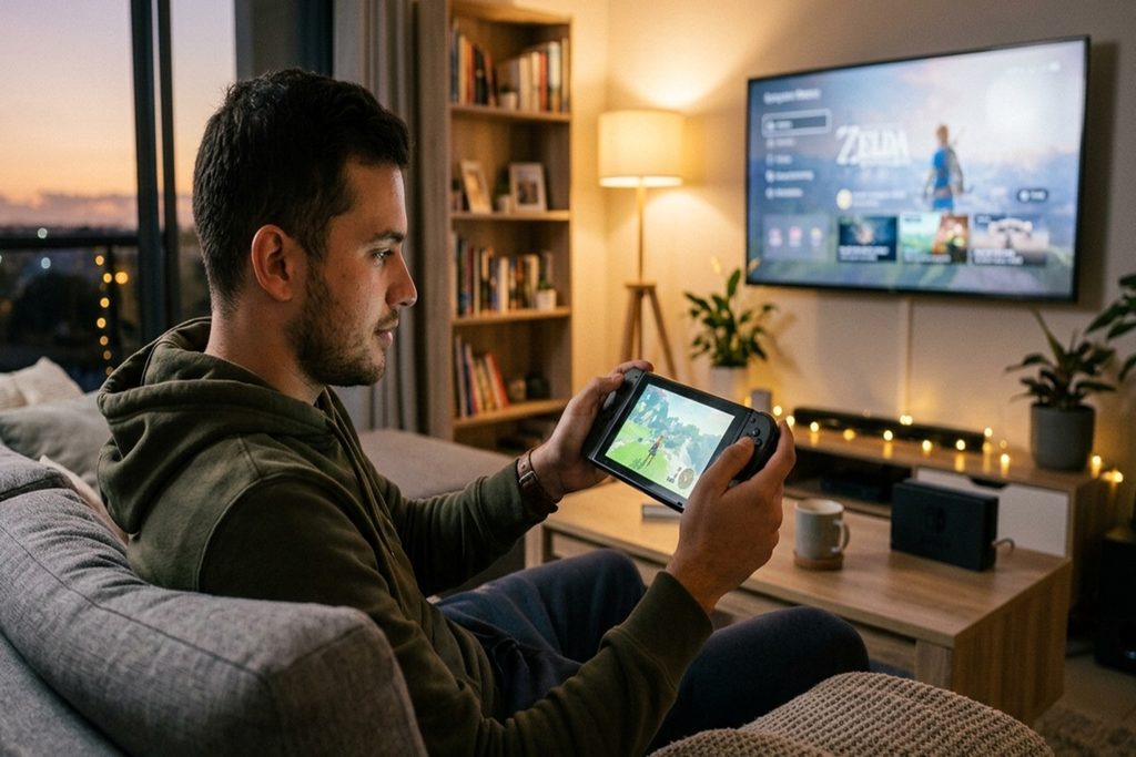 Un joueur découvrant Kingdom Hearts Collection sur Switch 2