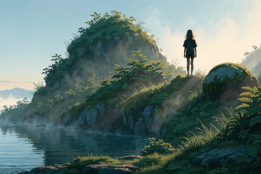 Une île mystérieuse évoque le voyage intérieur du film Le Mystère Lucy Lost