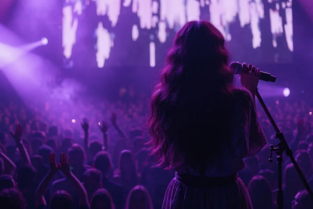 Léa Doffey évoquée dans une ambiance musicale pop lumineuse