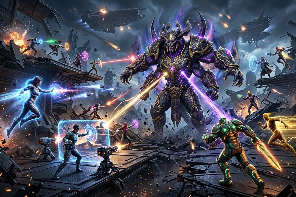 Un jeu de combat de super-héros comme Marvel Rivals