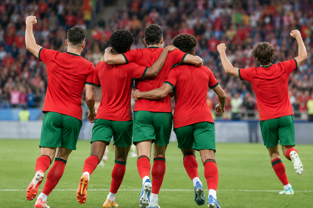Illustration des joueurs du Portugal
