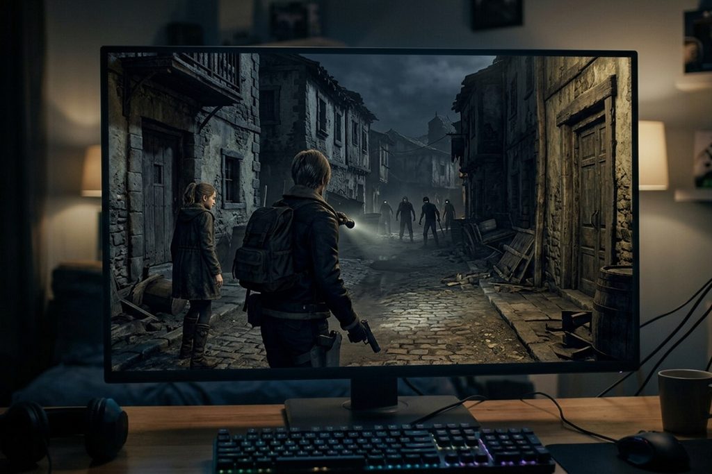 Illustration d’un jeu Resident Evil sur PC