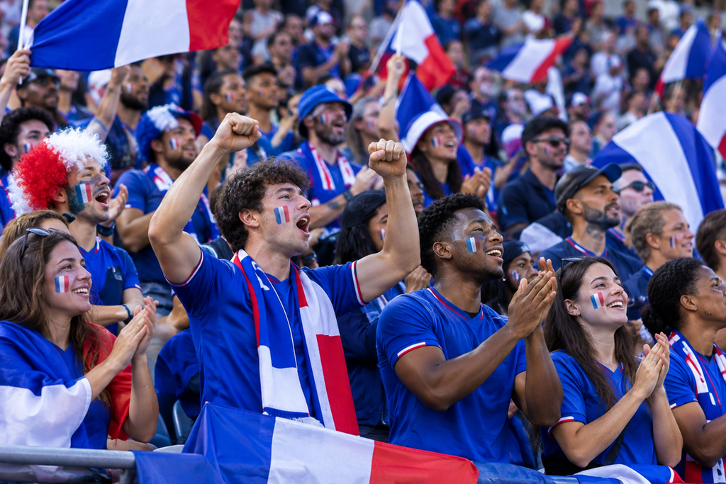  Les supporters des Bleus