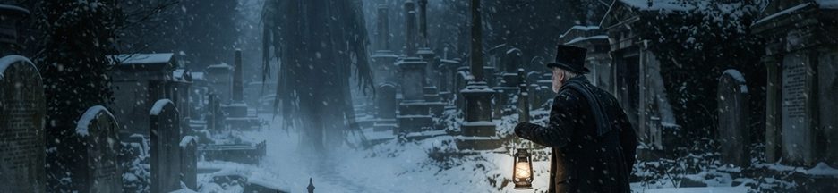 Un homme dans un cimetière londonien