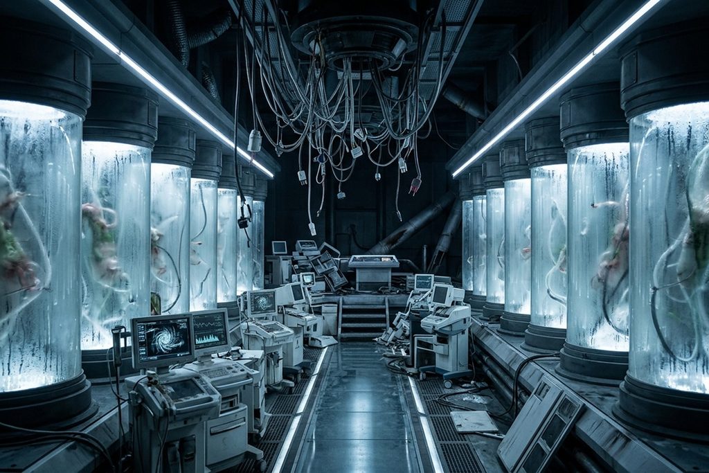 Un laboratoire futuriste abandonné
